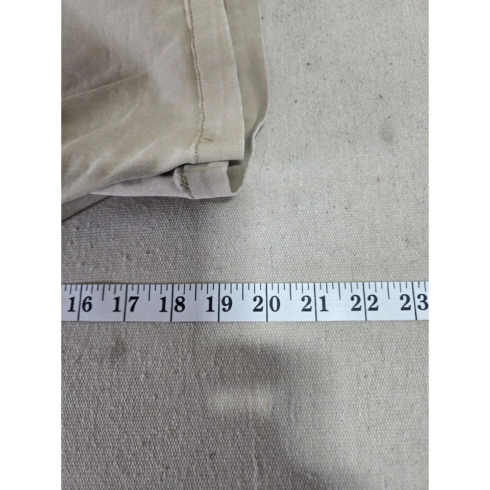 Rainforest Mens Khaki Tan Chino Shorts Size 32 Flat Front Casual Summer Cotton